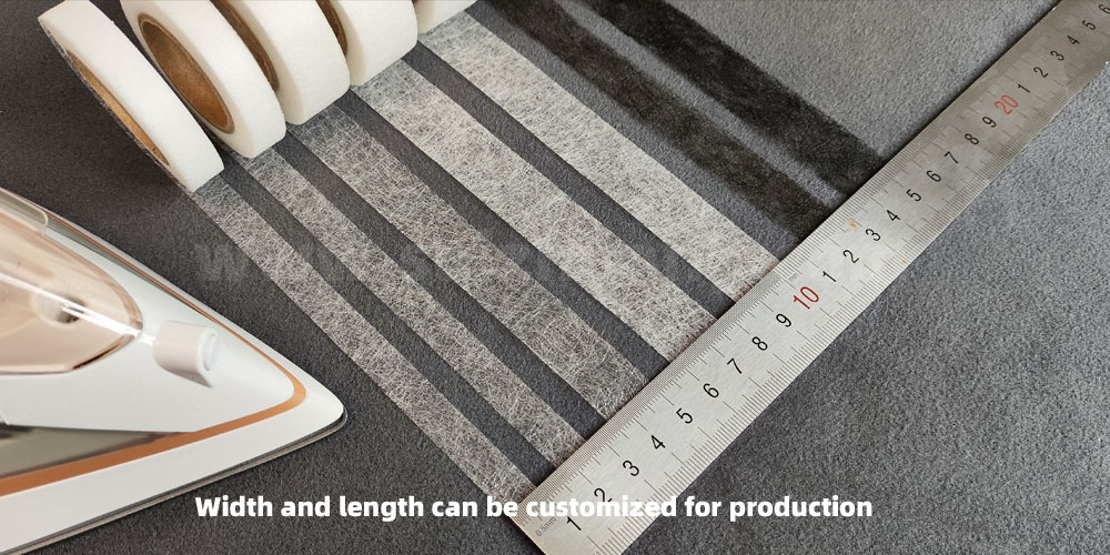 熱燙雙面粘接襯黑色白色不同的寬度